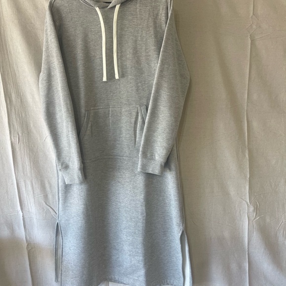 Lands End Gray Hoodie Dress - Picture 4 of 5